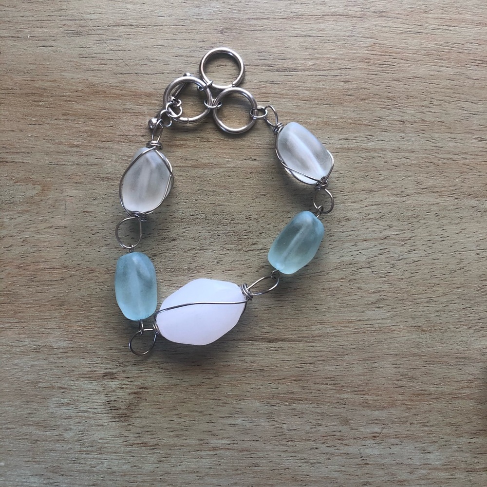 Carston seaglass braclet